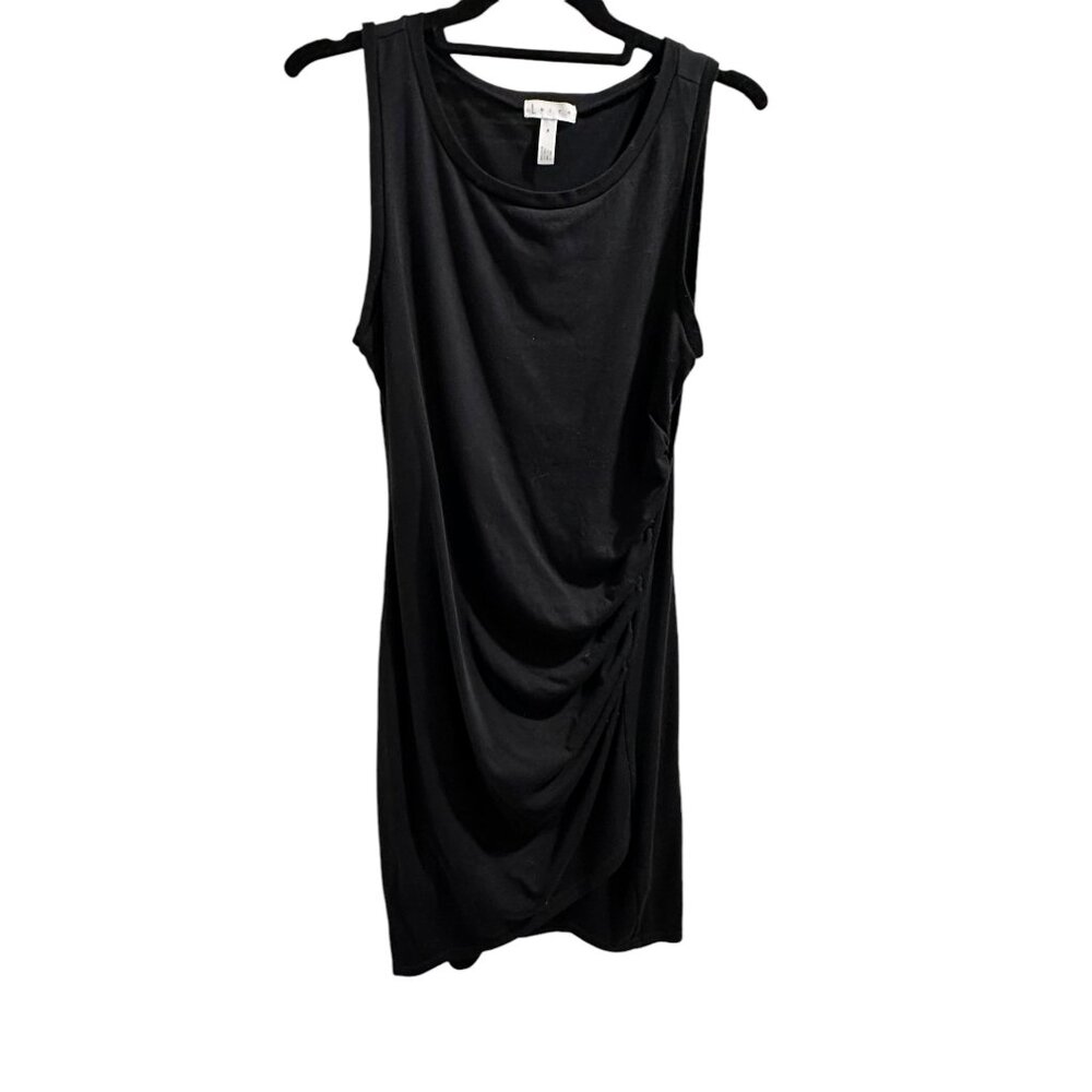 🍒 2/$20 🍒 Black Medium Tank Dress with Ruched Side, Knee Length